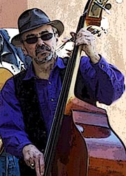 Marc, playing upright bass.
