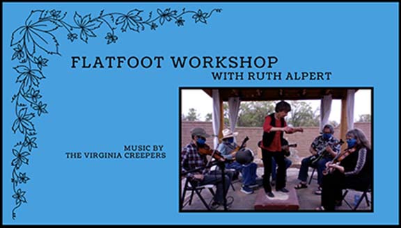 Link to youtube video of flatfoot dance workshop with Ruth Alpert and Virginia Creepers